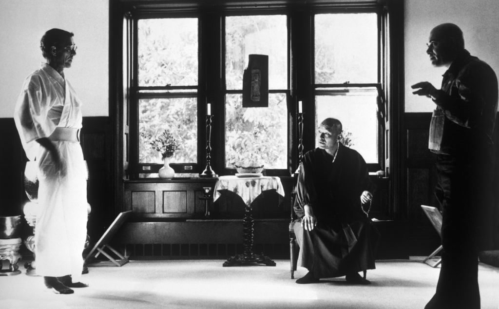 Peter Muryo Matthiessen, Maezumi Roshi, and Bernie Tetsugen Glassman. Photograph by Peter Cunningham