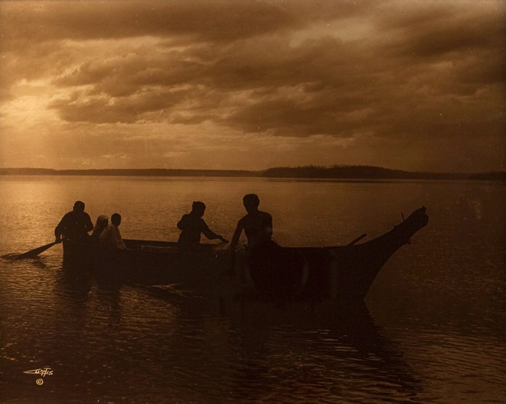 Edward Curtis, Homeward, 1898 (Flickr, Museum of Photographic Arts)