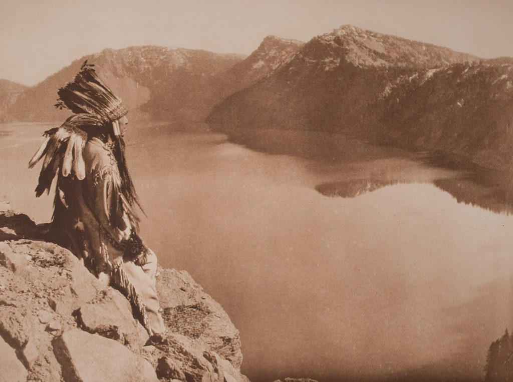 Edward Curtis, Crater Lake, printed 1923 (Flickr, Museum of Photographic Arts)