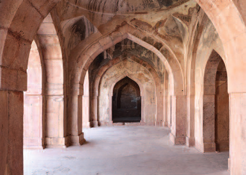 Arcade in Baz Bahadur's Palace, Mandu, India, 2013