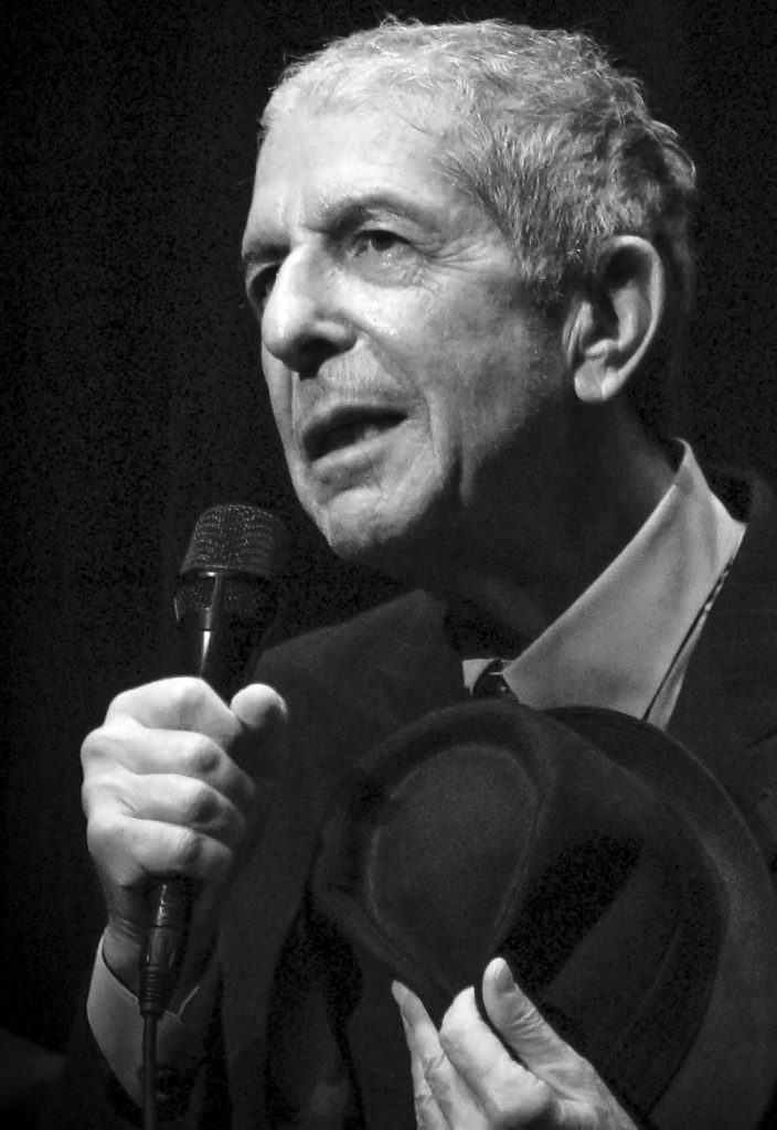 Leonard Cohen at the Arena in Geneva, 27 October 2008 (Wikipedia)